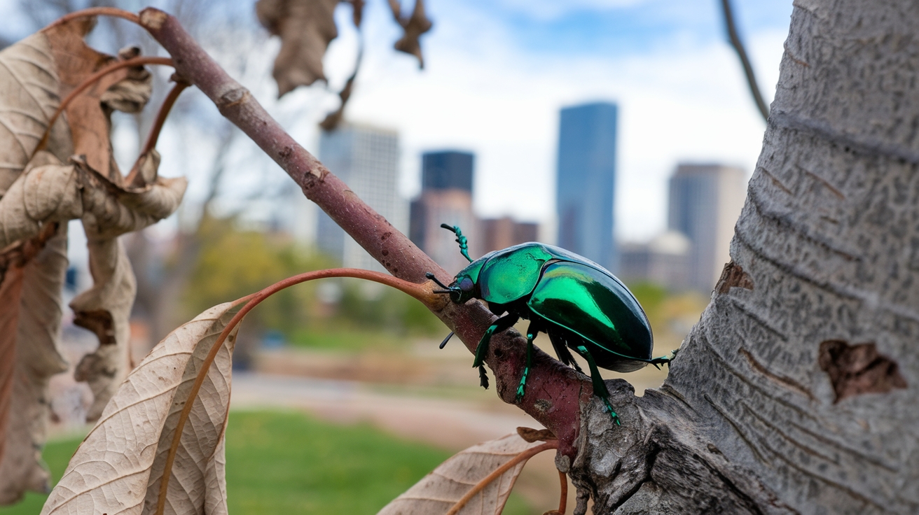 Emerald Ash Borer Denver damaging an ash tree