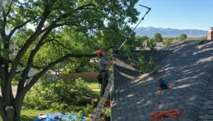 Professional tree trimming denver to remove rodent access points.