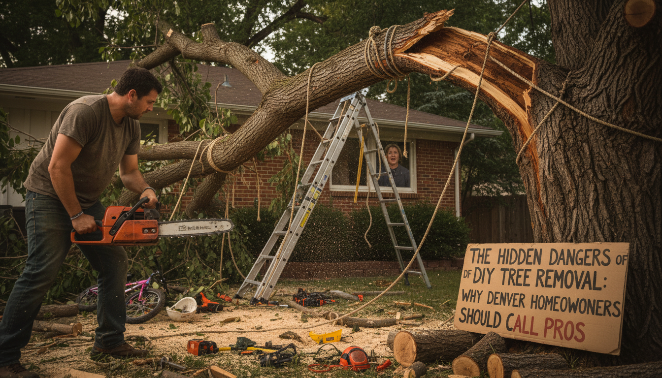 Safety first regarding The Hidden Dangers of DIY Tree Removal: Why Denver Homeowners Should Call Pros